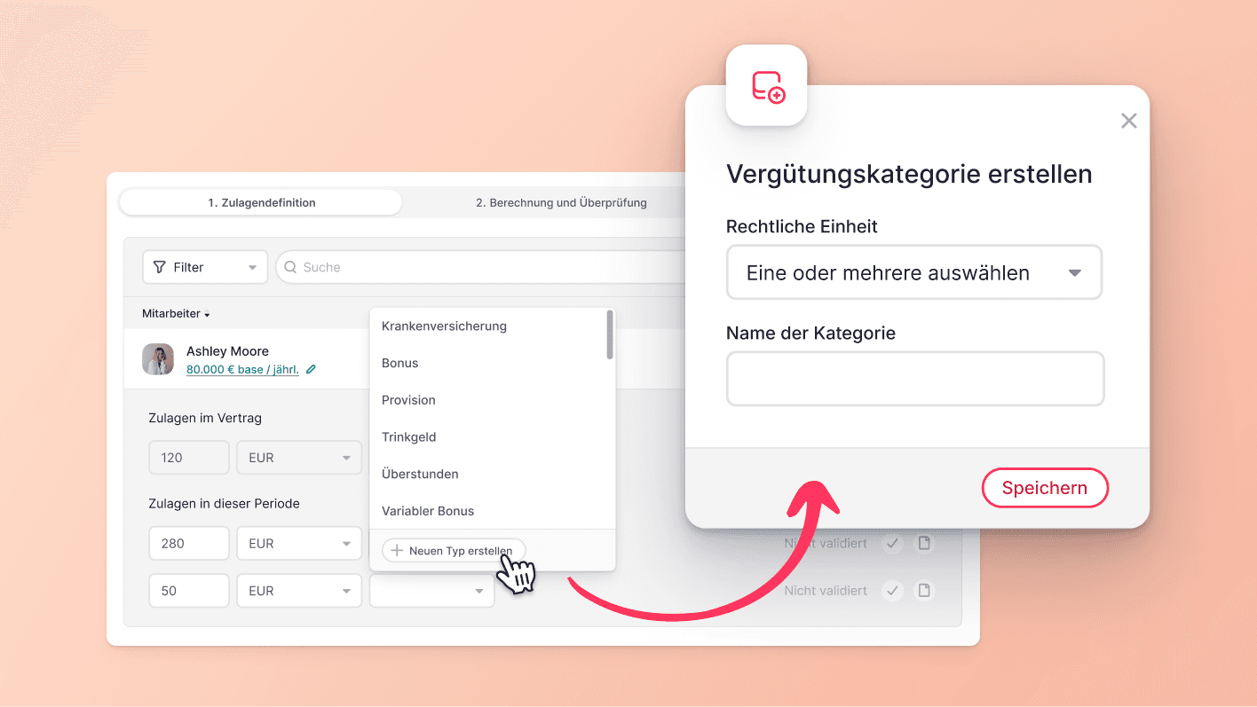 Vergütungsarten mühelos erstellen