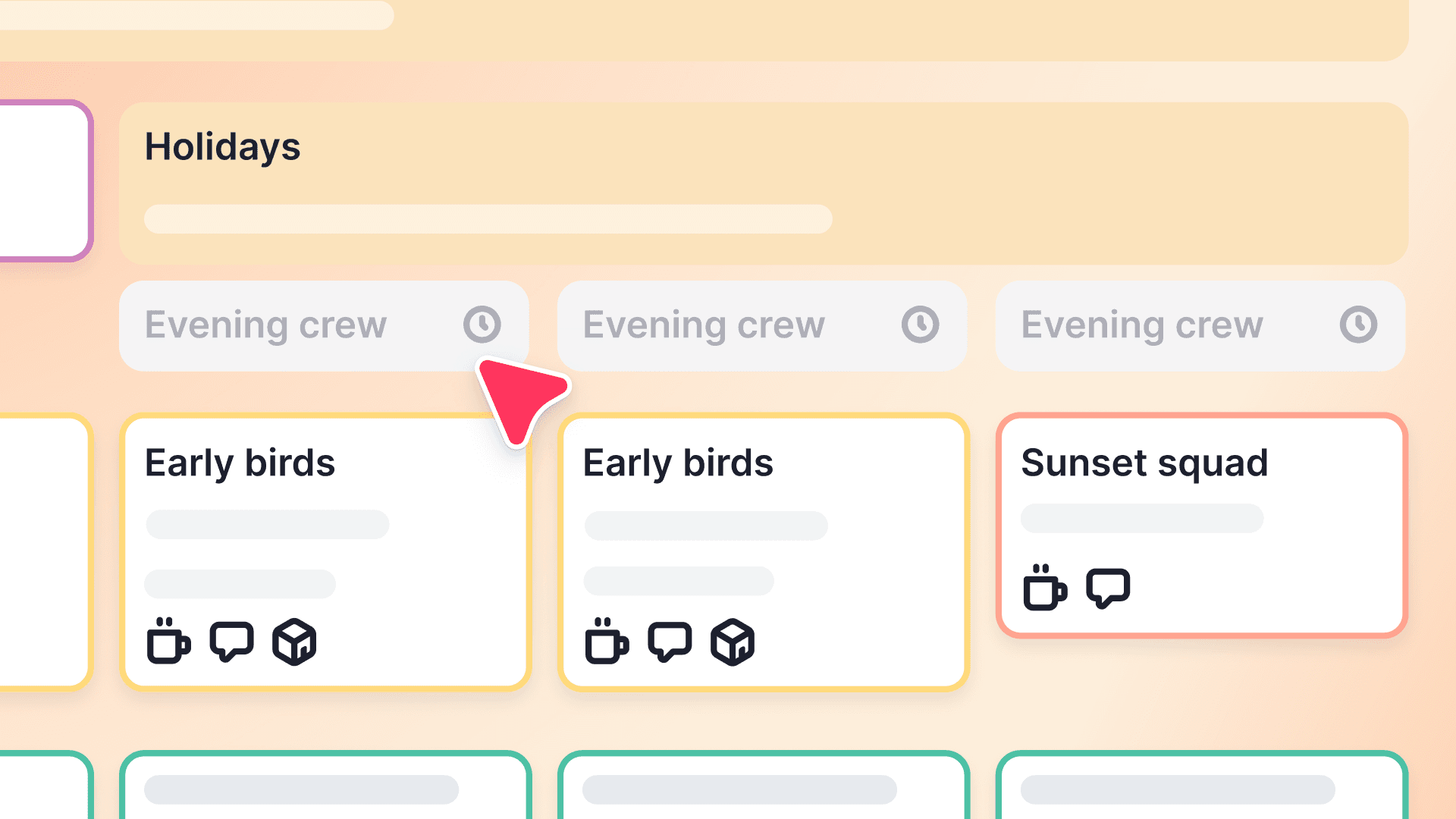 Planen Sie Schichten ohne Konflikte