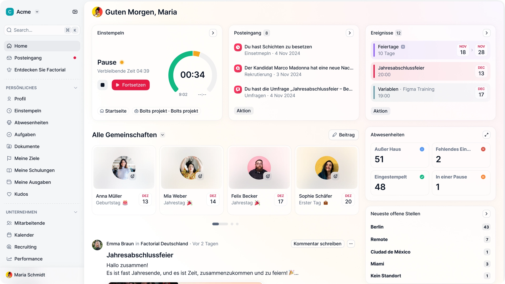 Erkunden Sie die Plattform