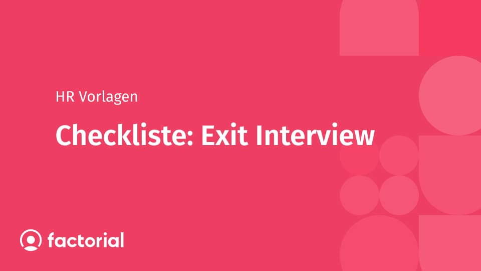 Checkliste: Exit Interview