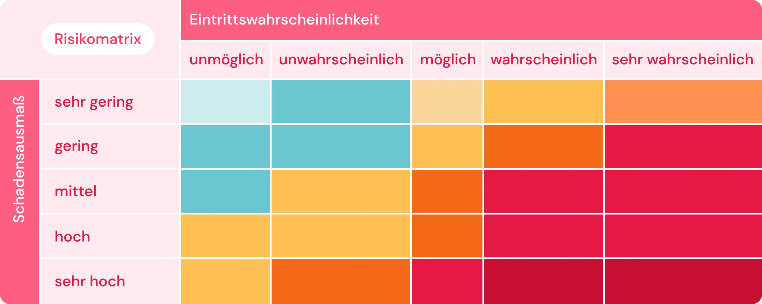 Risikomatrix Schaubild