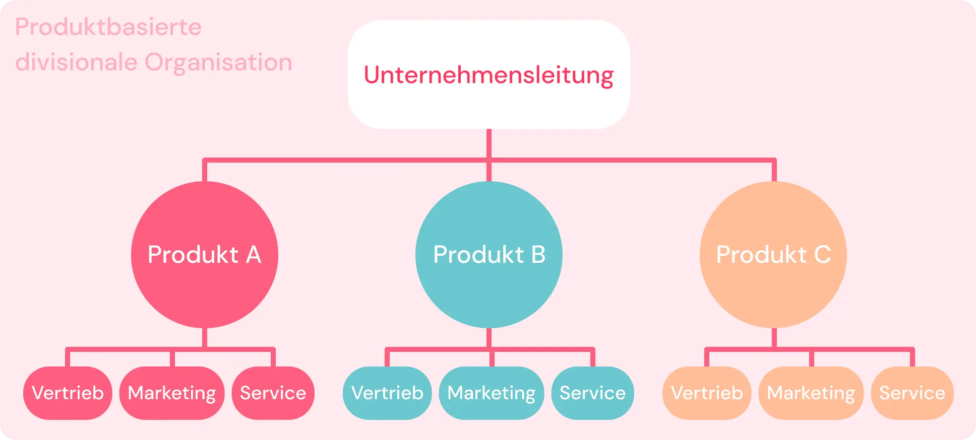 Produktbasierte divisionale Organisation