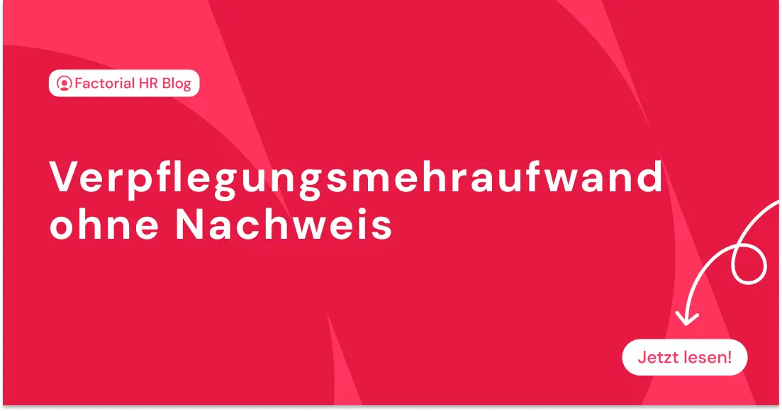 verpflegungsmehraufwand ohne nachweis