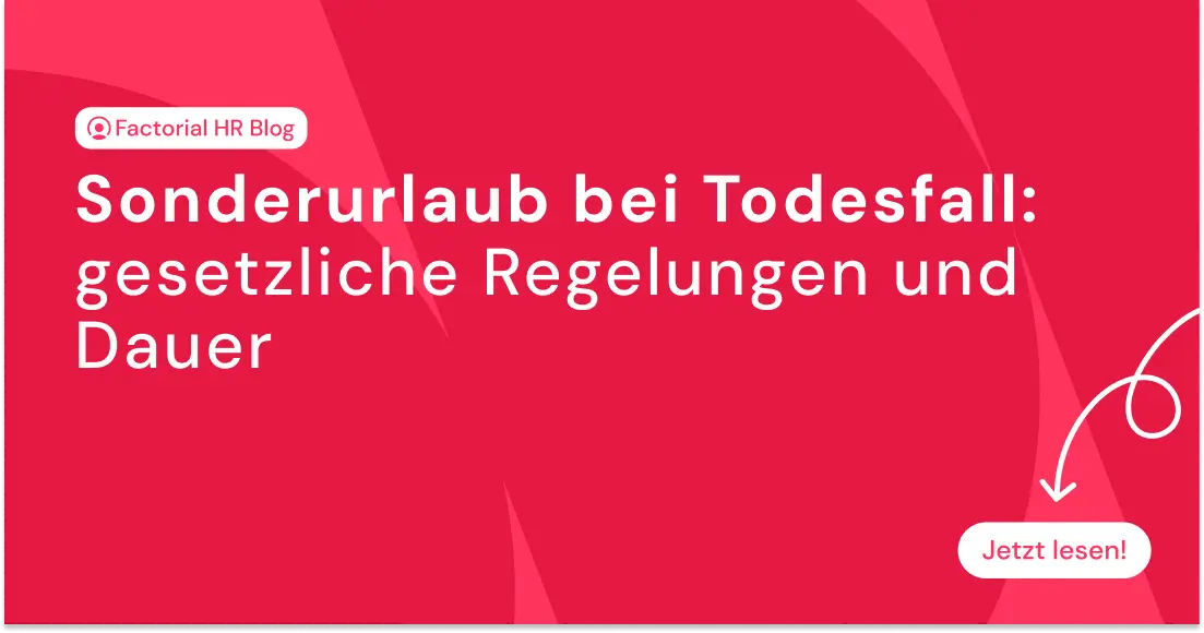 sonderurlaub bei todesfall