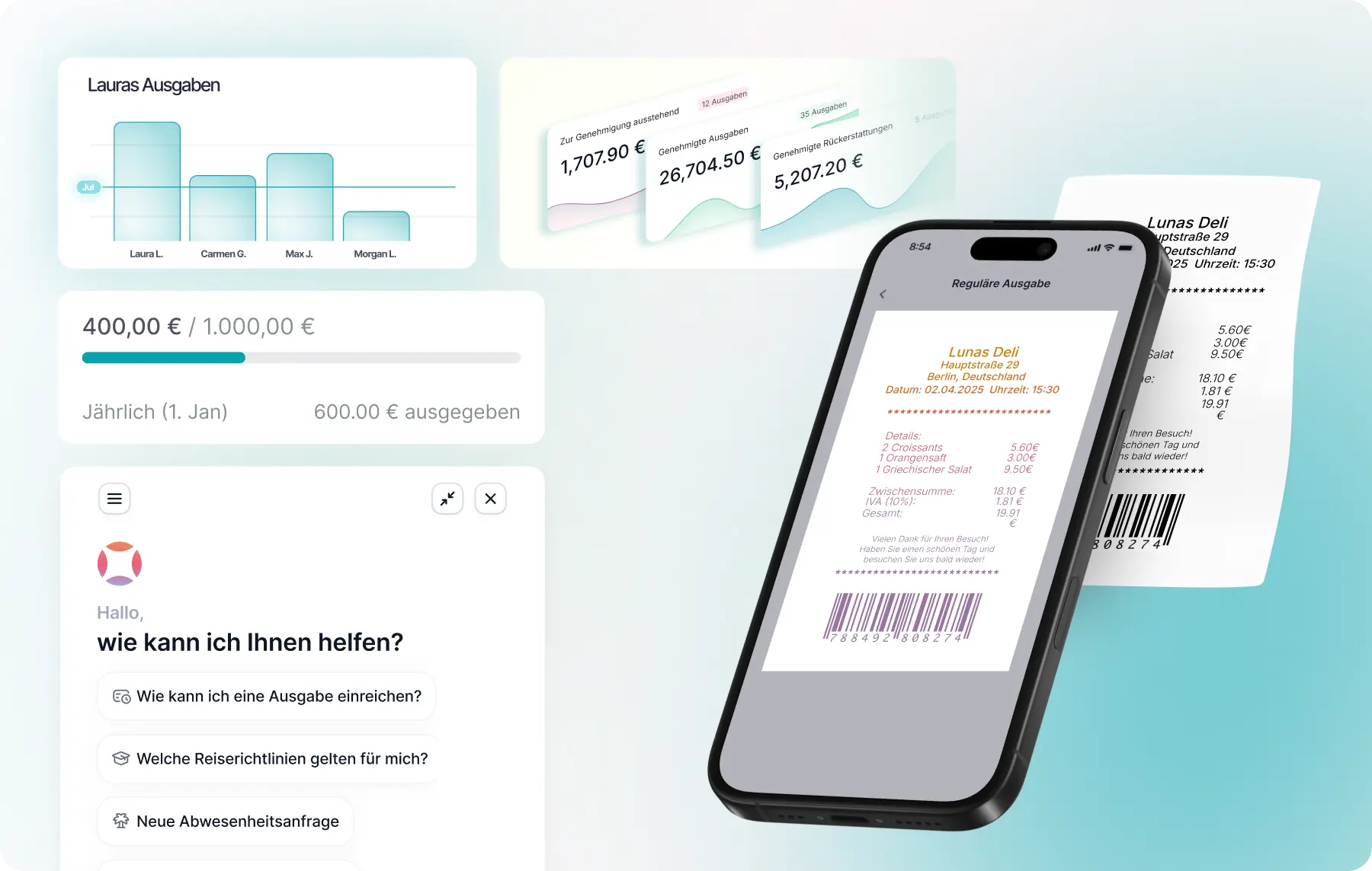 reisekostenabrechnung screen