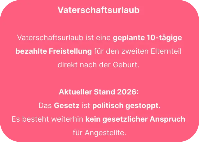 Vaterschaftsurlaub