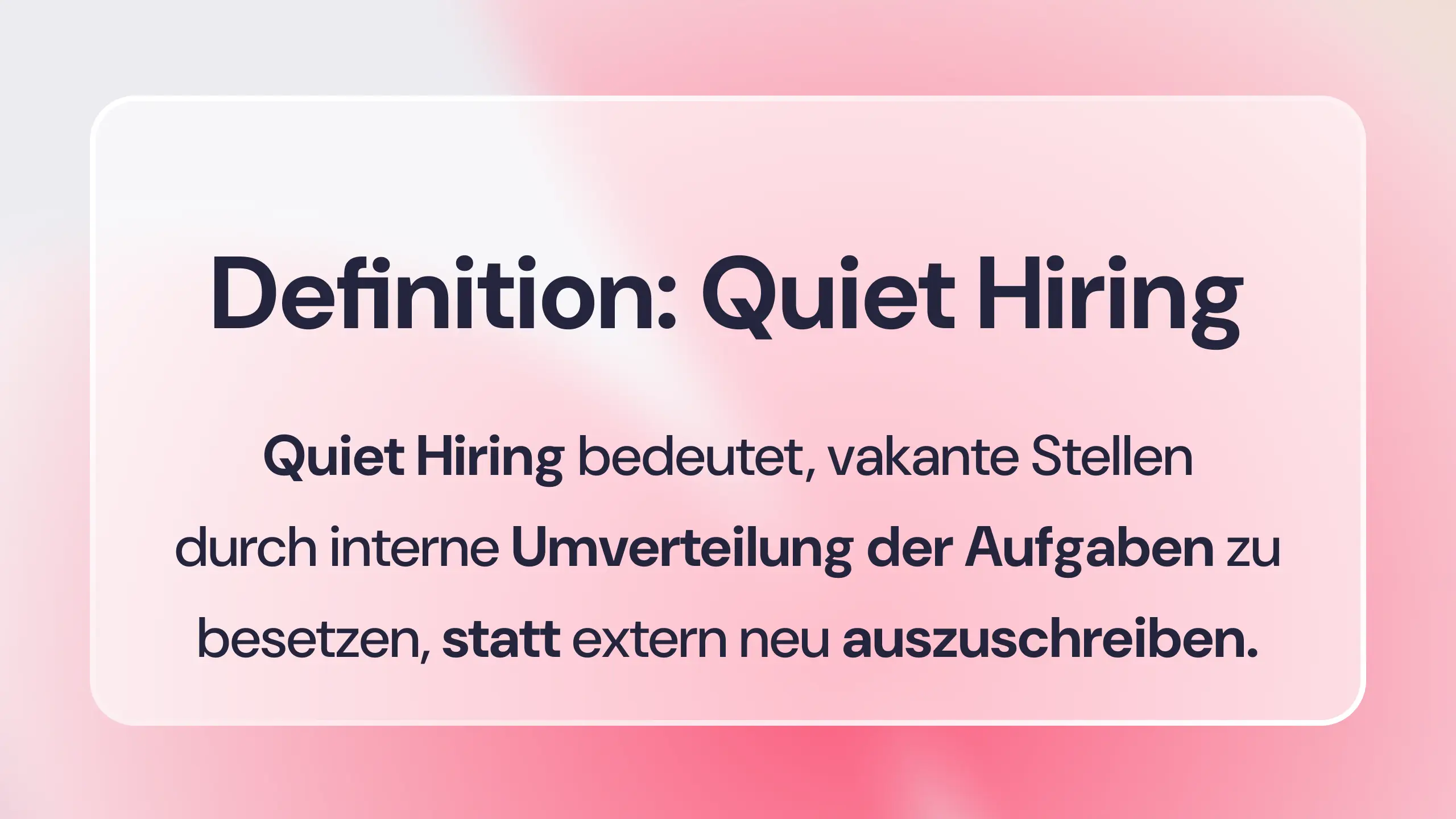 Definition: Quiet Hiring